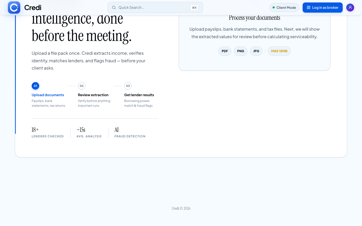 Credi — Mortgage Intelligence screenshot 2